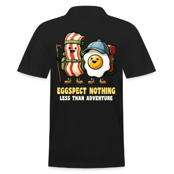 Eggspect, rien de moins que l’aventure - Polo Homme - noir - Dos - Kai (181cm)