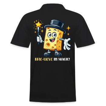 Brie-Lieve Dans La Magie Magique Amusant - Polo Homme - noir - Dos - Kai (181cm)