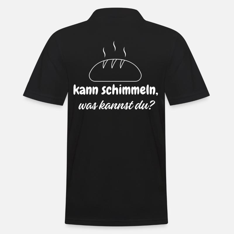 Brot 2 - Männer Poloshirt - Schwarz