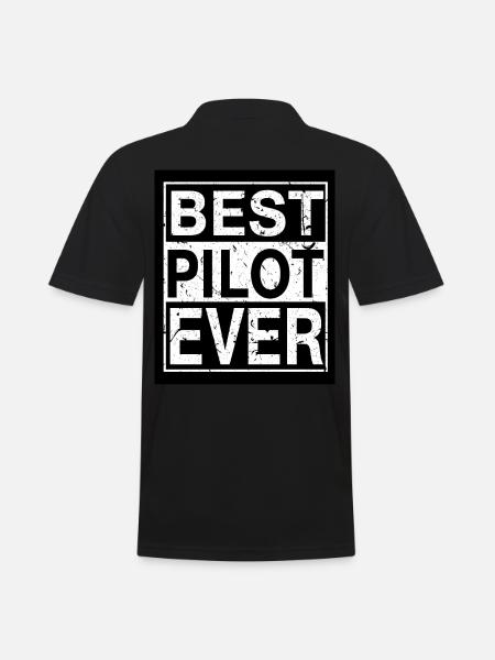 Pilot Best Pilot - Men's Polo Shirt - black