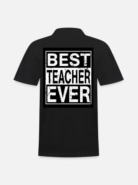 Lehrer Bester Lehrer - Männer Poloshirt - Schwarz