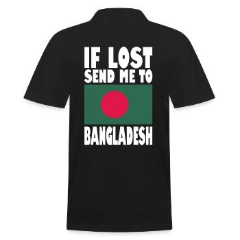 Drapeau du Bangladesh - Polo Homme - noir - Dos - Kai (181cm)