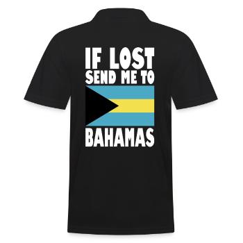 Drapeau des Bahamas - Polo Homme - noir - Dos - Kai (181cm)