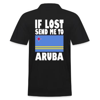Drapeau d’Aruba - Polo Homme - noir - Dos - Kai (181cm)