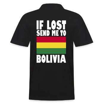 Drapeau de la Bolivie - Polo Homme - noir - Dos - Kai (181cm)