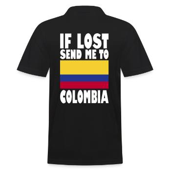 Drapeau de la Colombie - Polo Homme - noir - Dos - Kai (181cm)
