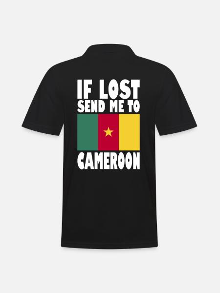 Drapeau du Cameroun - Polo Homme - noir