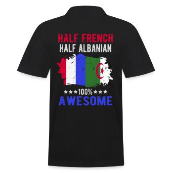 Moitié Français moitié albanais - Polo Homme - noir - Dos - Kai (181cm)