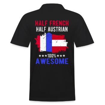 Moitié Français moitié autrichien - Polo Homme - noir - Dos - Kai (181cm)