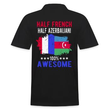Moitié Français moitié azerbaïdjanais - Polo Homme - noir - Dos - Kai (181cm)