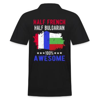 Moitié Français moitié bulgare - Polo Homme - noir - Dos - Kai (181cm)