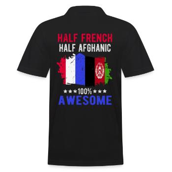 Moitié Français moitié afghan - Polo Homme - noir - Dos - Kai (181cm)