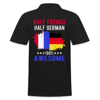 Moitié Français moitié allemand - Polo Homme - noir - Dos - Kai (181cm)