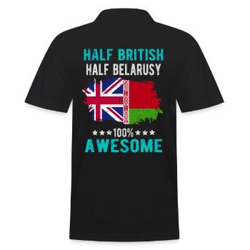 Moitié britannique moitié biélorusse - Polo Homme - noir - Dos - Kai (181cm)
