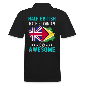 Moitié britannique moitié guyanais - Polo Homme - noir - Dos - Kai (181cm)