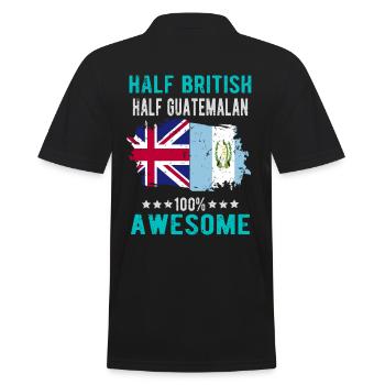 Moitié britannique moitié guatémaltèque - Polo Homme - noir - Dos - Kai (181cm)