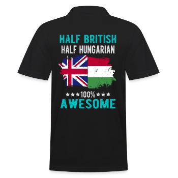 Moitié britannique moitié hongroise - Polo Homme - noir - Dos - Kai (181cm)