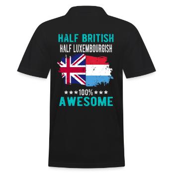 Moitié britannique moitié luxembourgeois - Polo Homme - noir - Dos - Kai (181cm)