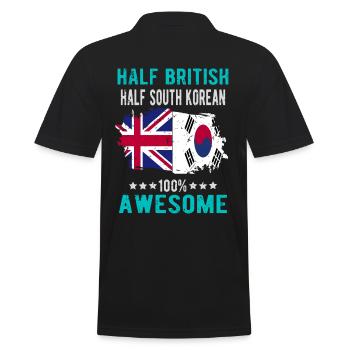 Moitié Britannique moitié Sud-Coréens - Polo Homme - noir - Dos - Kai (181cm)