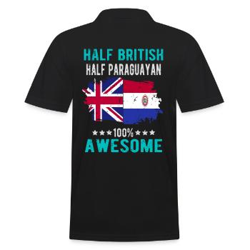 Moitié britannique moitié paraguayen - Polo Homme - noir - Dos - Kai (181cm)