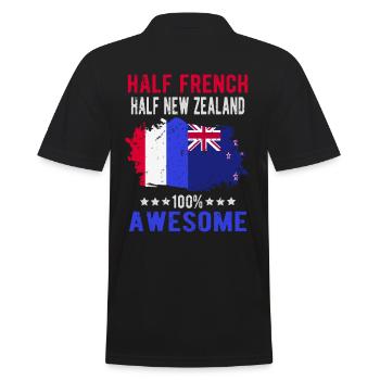 Moitié Français moitié Néo-Zélandais - Polo Homme - noir - Dos - Kai (181cm)