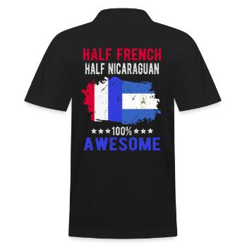 Moitié Français moitié nicaraguayen - Polo Homme - noir - Dos - Kai (181cm)
