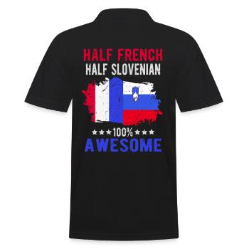 Moitié Français moitié slovène - Polo Homme - noir - Dos - Kai (181cm)