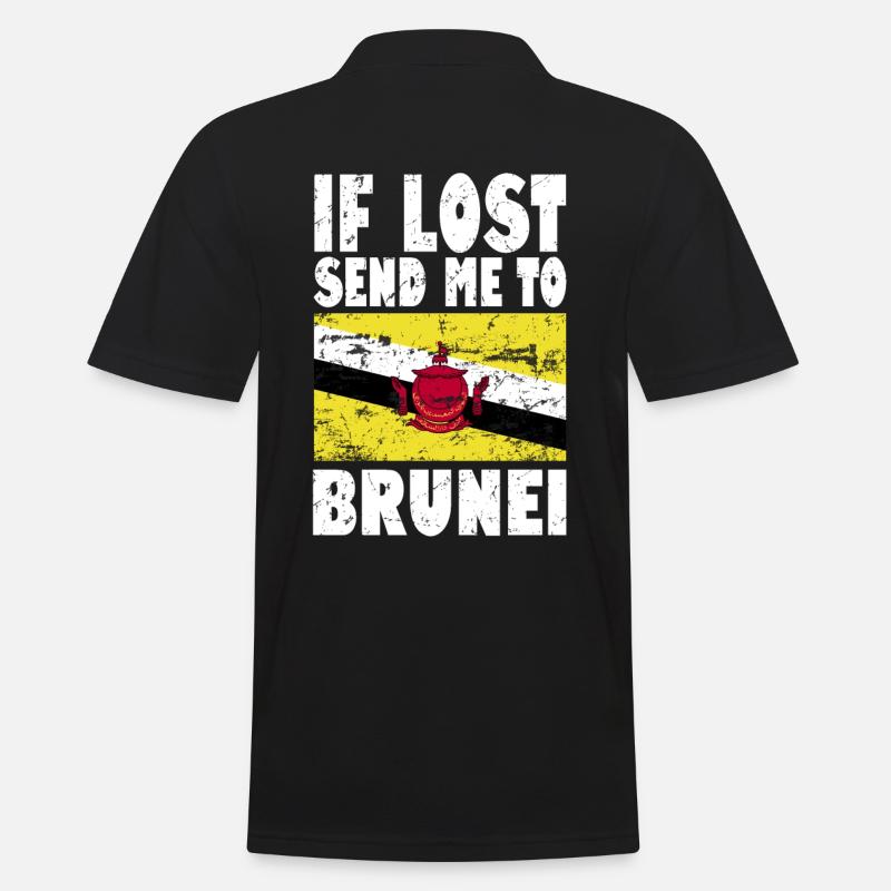 Drapeau du Brunei - Polo Homme - noir
