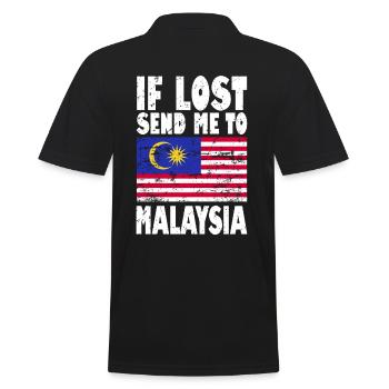 Drapeau de la Malaisie - Polo Homme - noir - Dos - Kai (181cm)