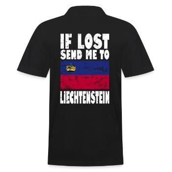 Slogan du drapeau du Liechtenstein - Polo Homme - noir - Dos - Kai (181cm)