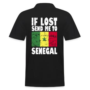 Drapeau du Sénégal - Polo Homme - noir - Dos - Kai (181cm)