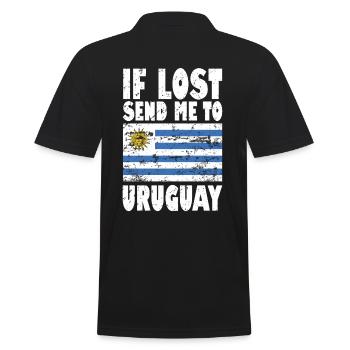 Drapeau de l’Uruguay - Polo Homme - noir - Dos - Kai (181cm)