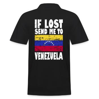 Drapeau du Venezuela - Polo Homme - noir - Dos - Kai (181cm)