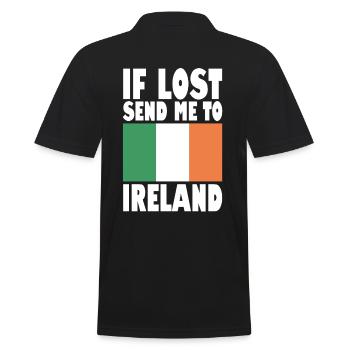 Drapeau irlandais - Polo Homme - noir - Dos - Kai (181cm)
