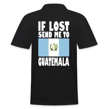 Drapeau du Guatemala - Polo Homme - noir - Dos - Kai (181cm)