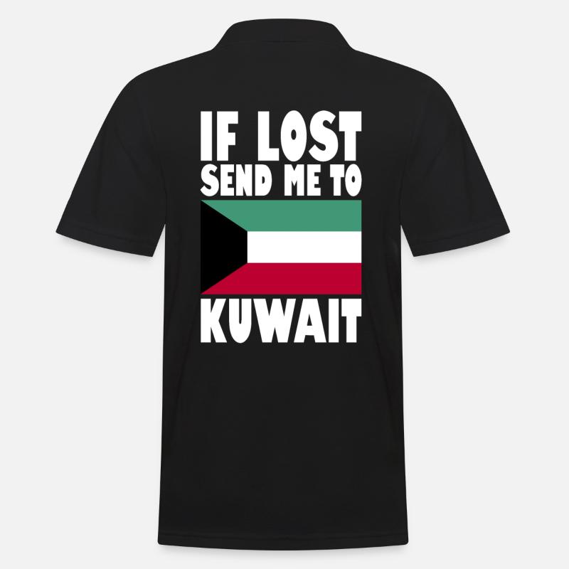 Drapeau du Koweït - Polo Homme - noir