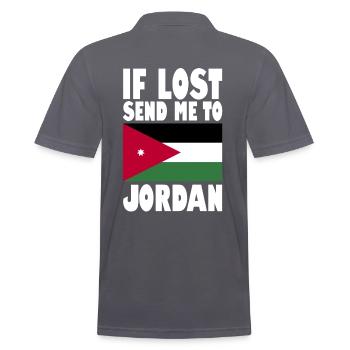 Drapeau de Jordanie - Polo Homme - charbon - Dos - Nico (186cm)