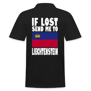 Slogan du drapeau du Liechtenstein - Polo Homme - noir - Dos - Kai (181cm)