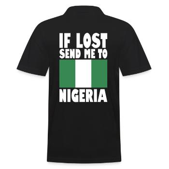 Drapeau du Nigeria - Polo Homme - noir - Dos - Kai (181cm)