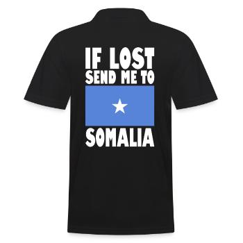 Drapeau de la Somalie - Polo Homme - noir - Dos - Kai (181cm)