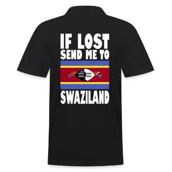 Drapeau du Swaziland - Polo Homme - noir - Dos - Kai (181cm)