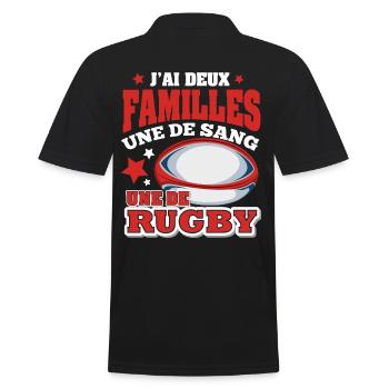 Homme Humour joueur rugby cadeau Rugby - Polo Homme - noir - Dos - Kai (181cm)