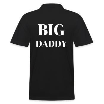 Big Daddy - Männer Poloshirt - Schwarz - Hinten - Kai (181cm)