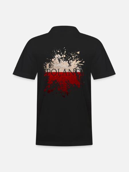 Drapeau pologne drapeau pologne - Polo Homme - noir