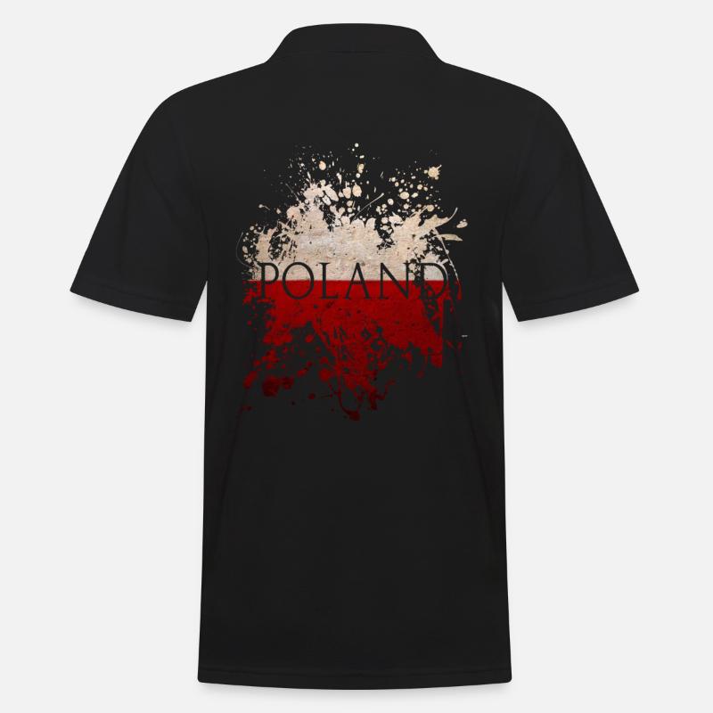 Drapeau pologne drapeau pologne - Polo Homme - noir