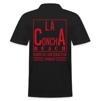 La Concha Beach Donostia Saint-Sébastien Espagne - Polo Homme - noir - Dos - Kai (181cm)