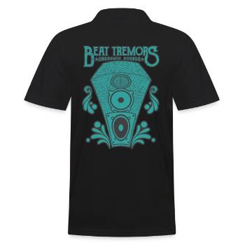 Beat Tremors Orgasmic Sounds Music Stereo Hifi - Men's Polo Shirt - black - Back - Kai (181cm)