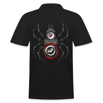 Techno Stag Beetle Insect Bass Haut-parleur - Polo Homme - noir - Dos - Kai (181cm)