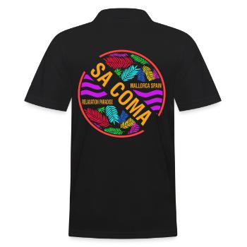 Sa Coma Mallorca Spanien Balearen Urlaub - Männer Poloshirt - Schwarz - Hinten - Kai (181cm)