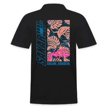 Sakarun Kroatien Strand Urlaub Meer Reisen - Männer Poloshirt - Schwarz - Hinten - Kai (181cm)